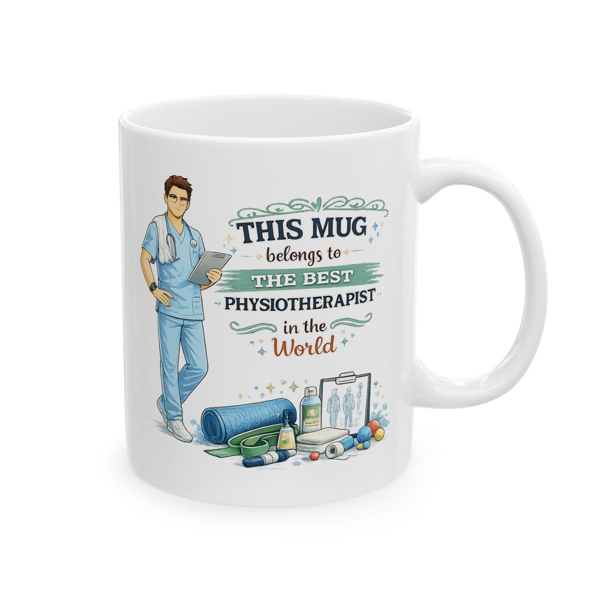 Best Physiotherapist Mug This Mug Belongs To The Best Physiotherapist in the World, Physical Therapist Gift