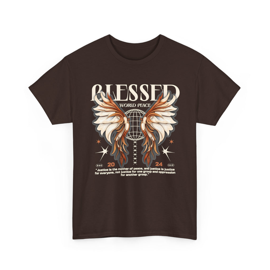 Blessed World Peace T-Shirt – Faith & Peace Streetwear Graphic Tee