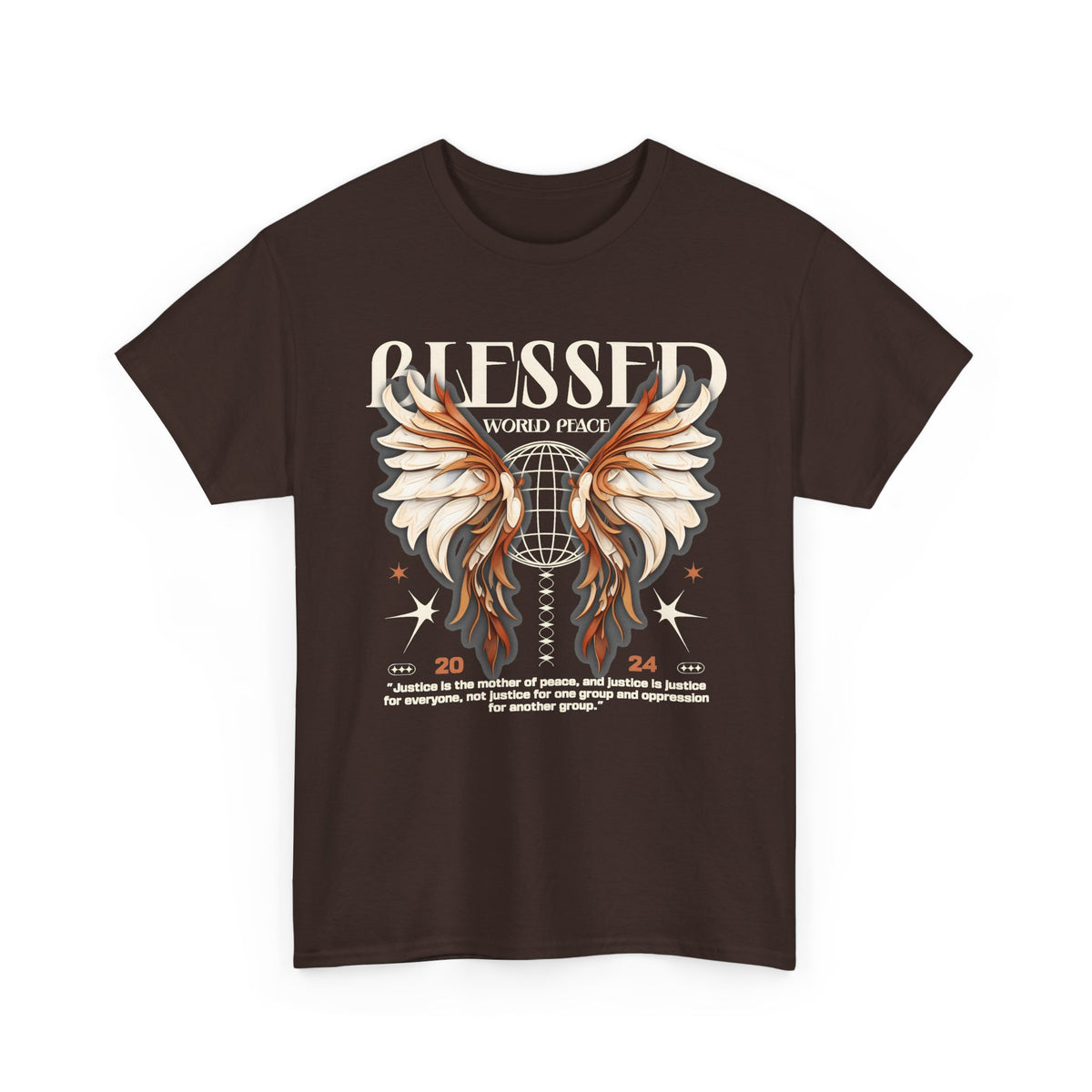 Blessed World Peace T-Shirt – Faith & Peace Streetwear Graphic Tee