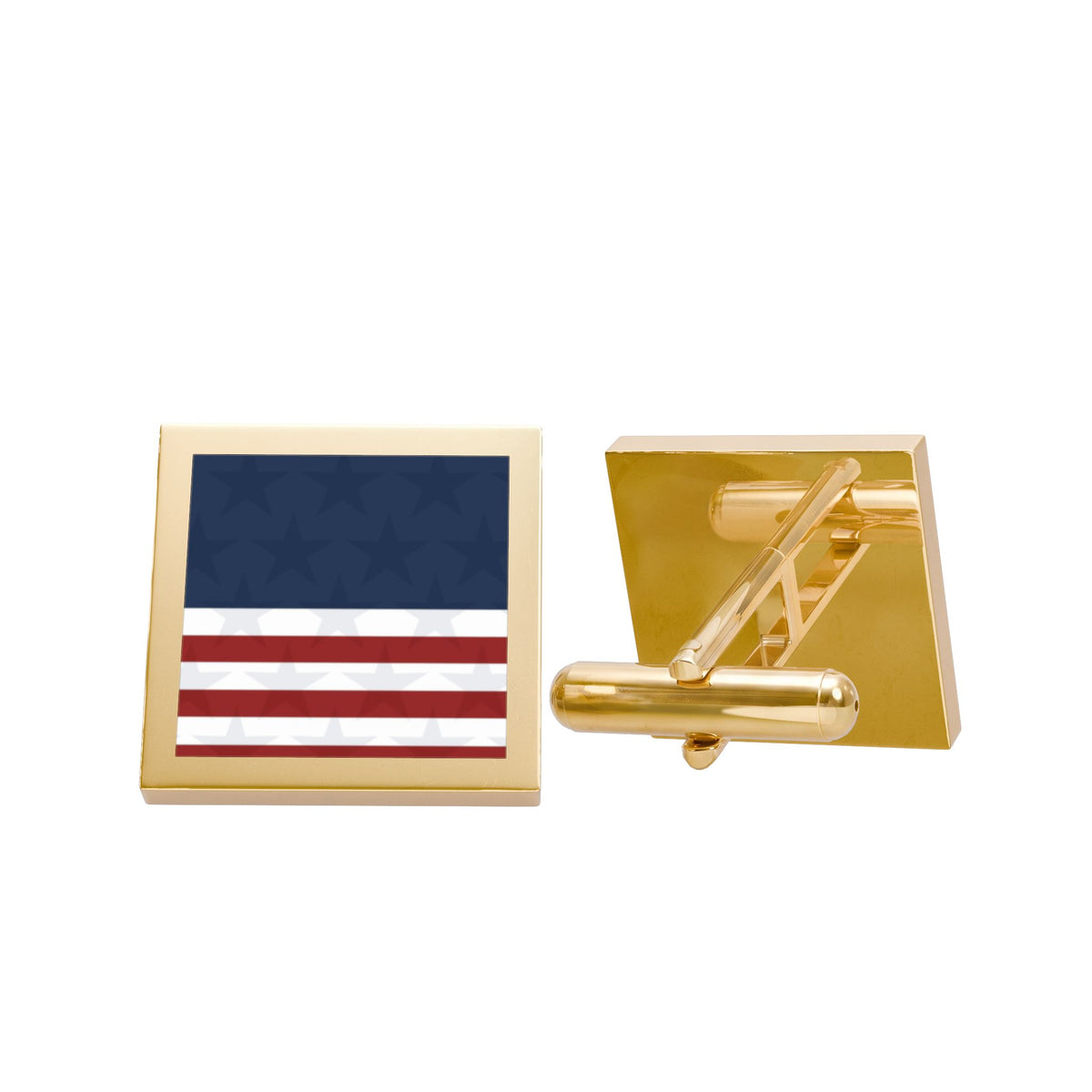 Stylized American Flag Cufflinks – Patriotic USA Cufflinks