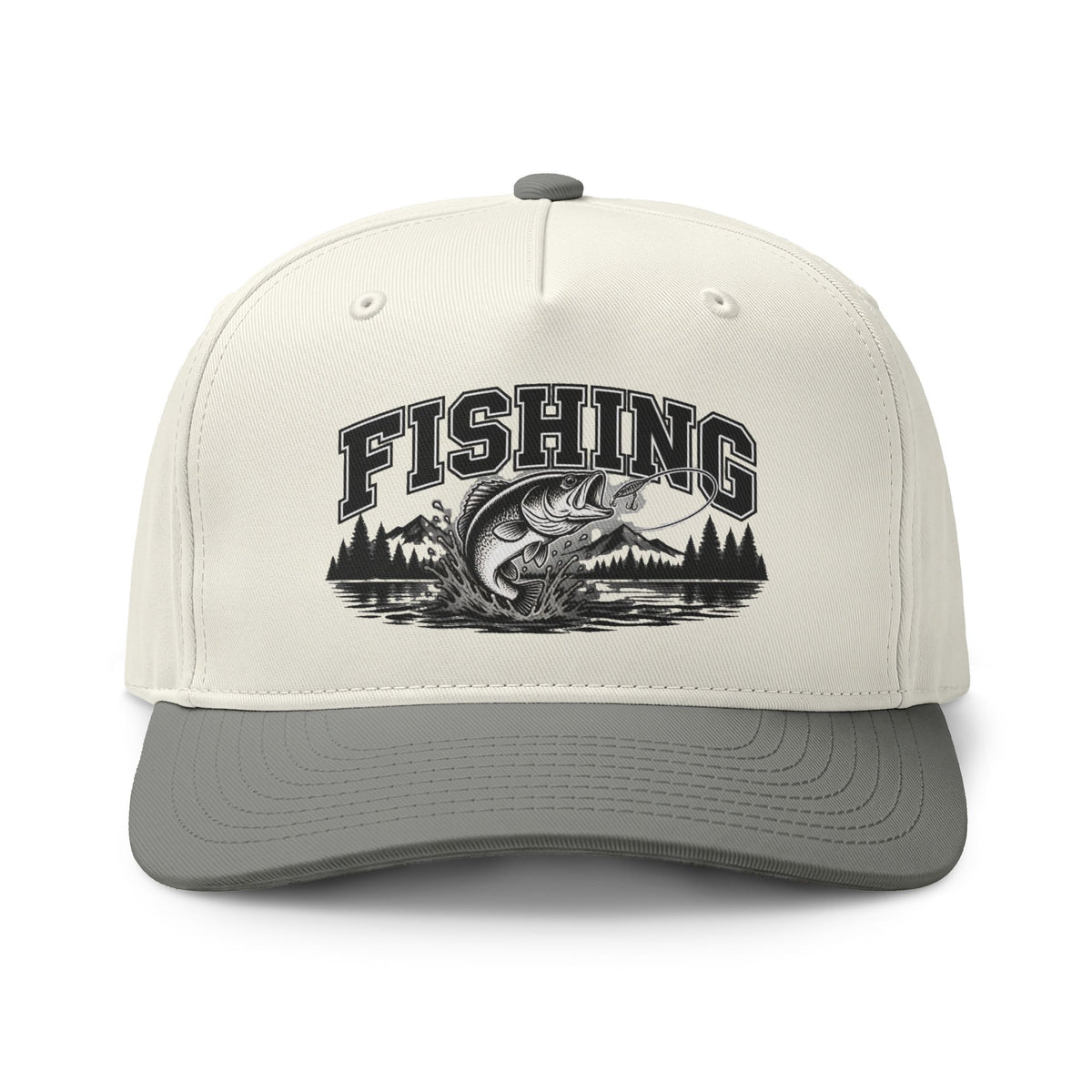 Fishing Two-Tone Cap – Bass Fishing Outdoor Sports Hat