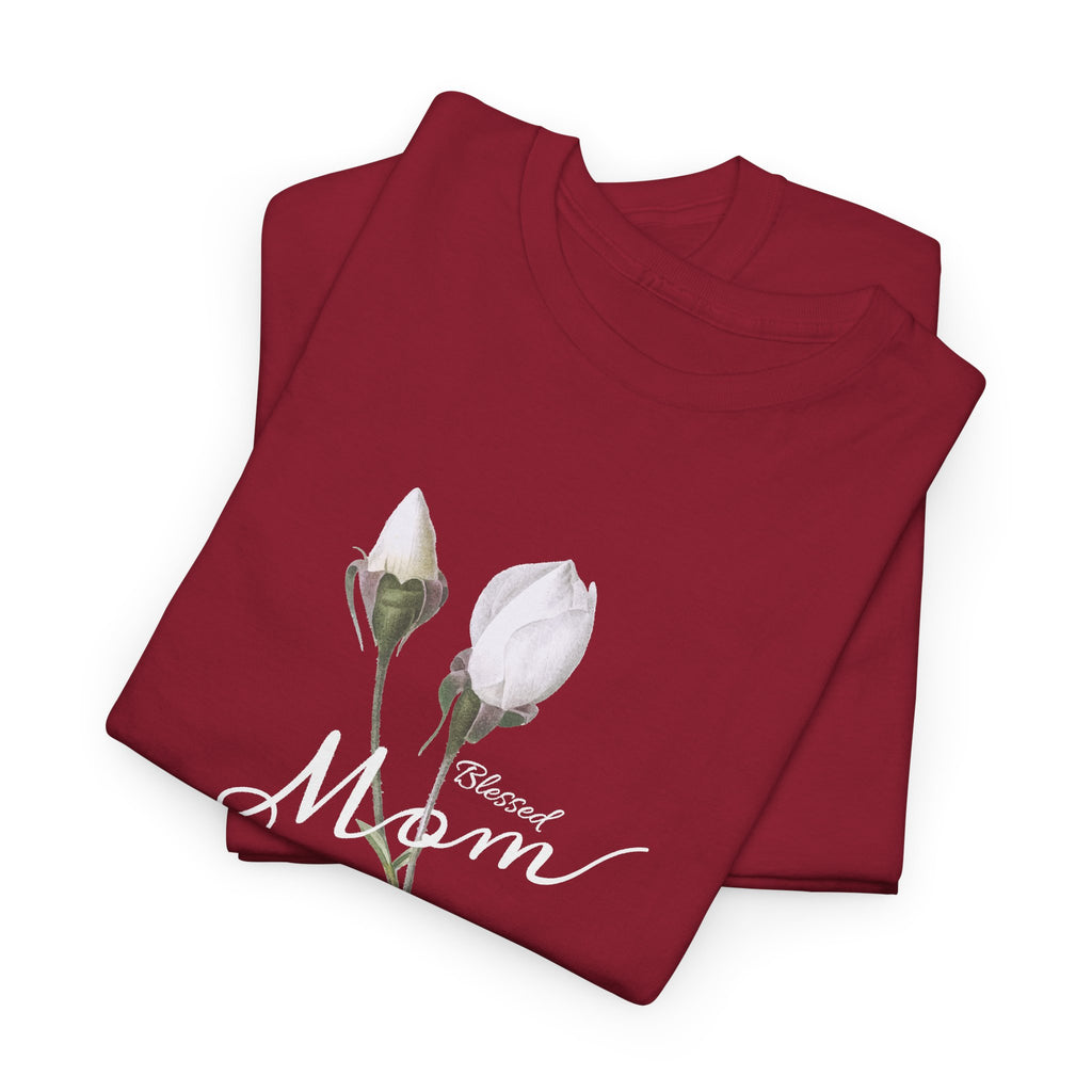 Mom Floral T-Shirt – Minimalist Women’s Cotton Graphic Tee