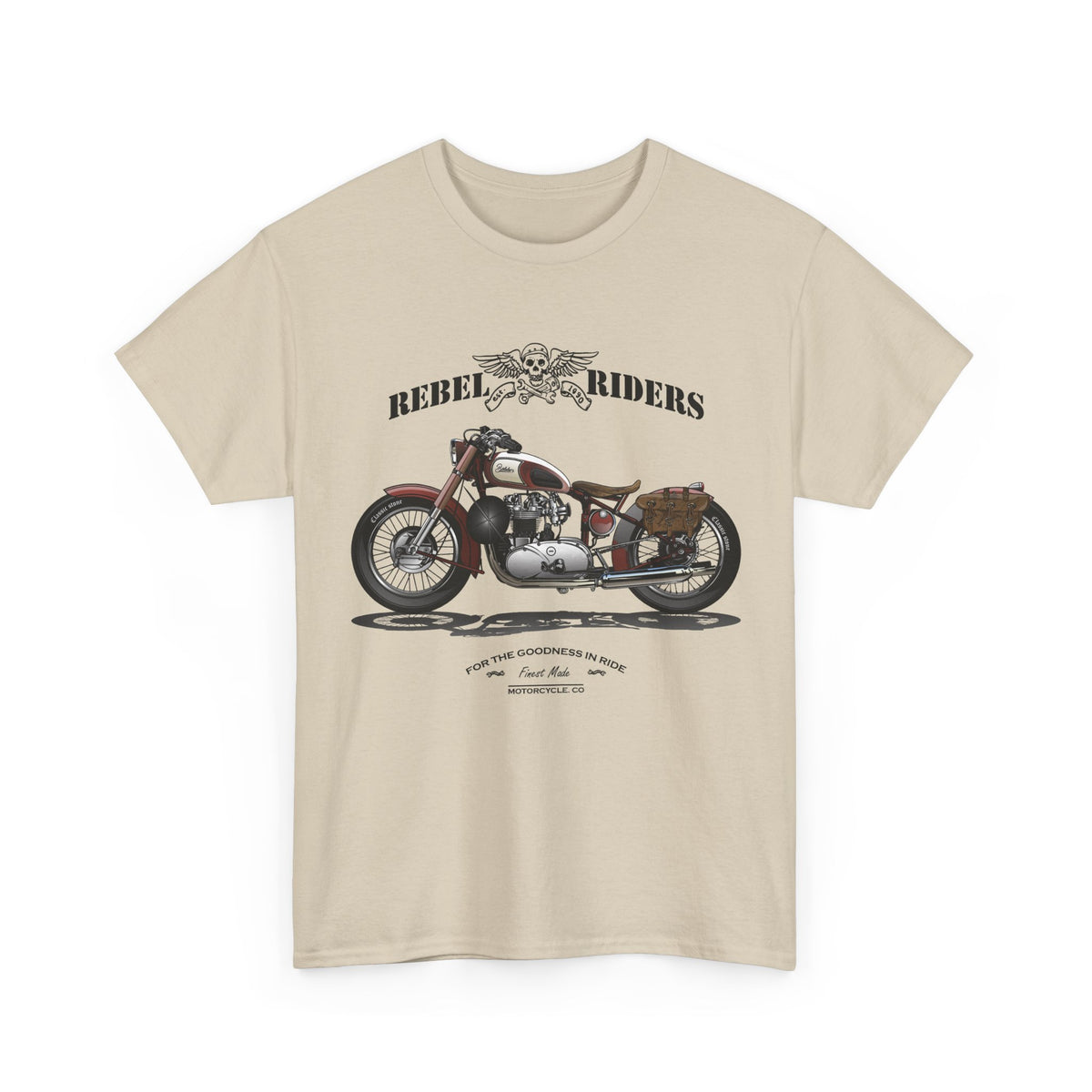 Rebel Riders T-Shirt – Vintage Motorcycle Biker Graphic Tee