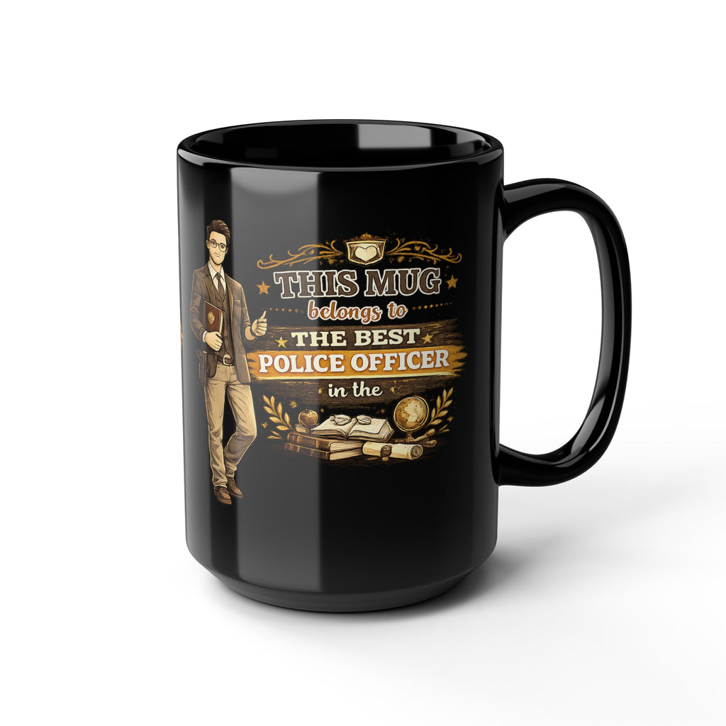 Best Police Officer Mug  This Mug Belongs To The Best Police Officer in the World, Law Enforcement Coffee Mug Gift