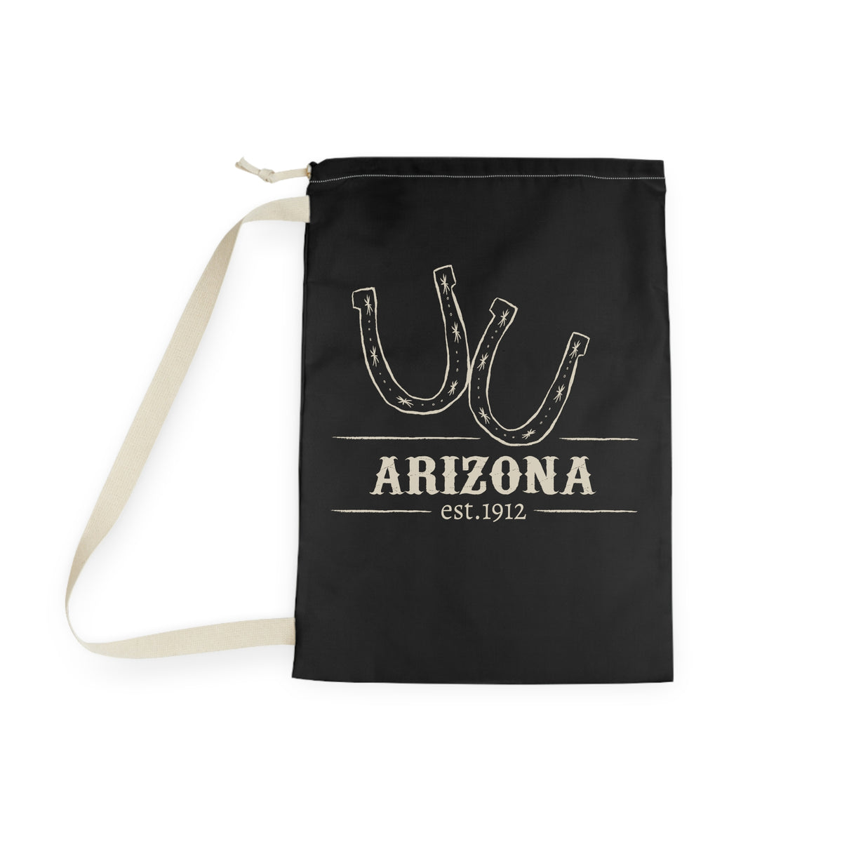 Arizona Horseshoes Laundry Bag | State Pride, Vintage Western Design