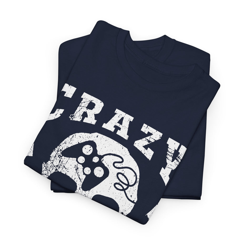 Crazy Gamer T-Shirt – Skull Gaming Streetwear Graphic Tee