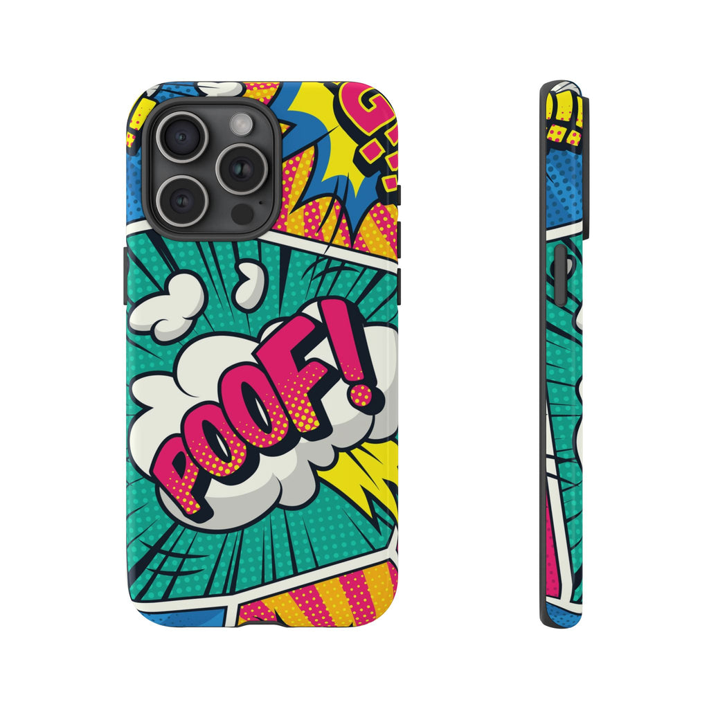 Retro Comic Pop Art Phone Case – Colorful Tough Case