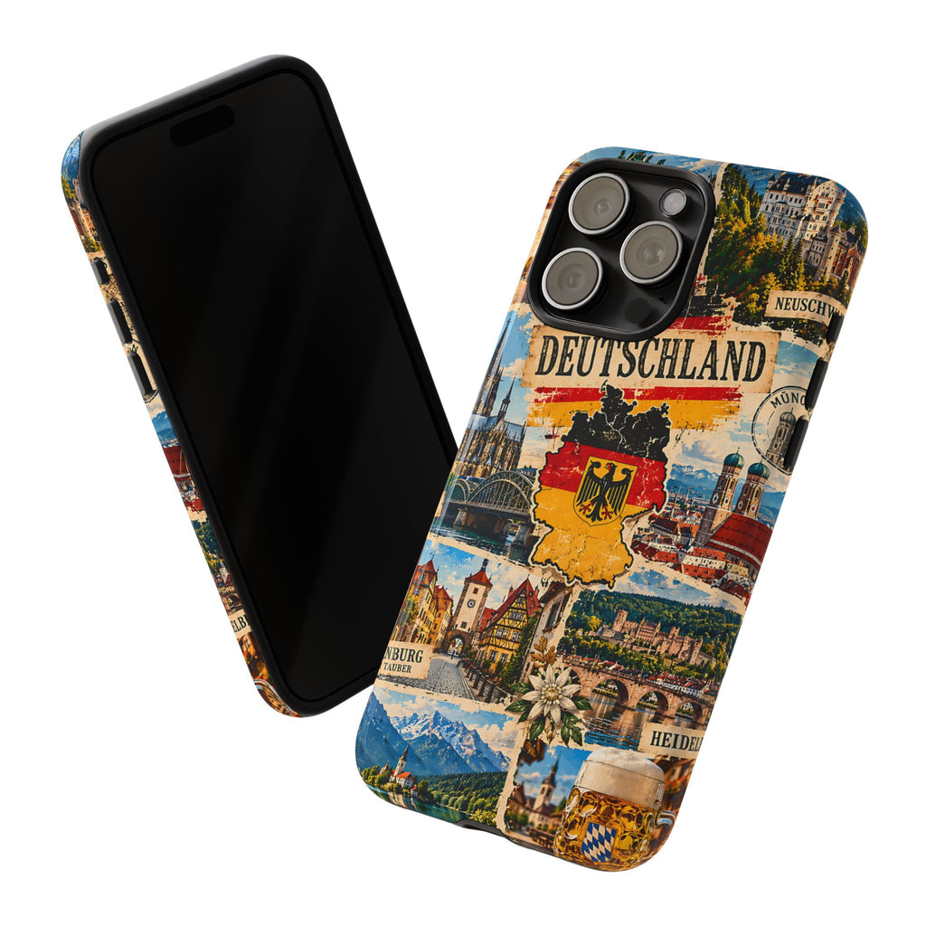 Germany Travel Collage Phone Case – Vintage German Tough Case