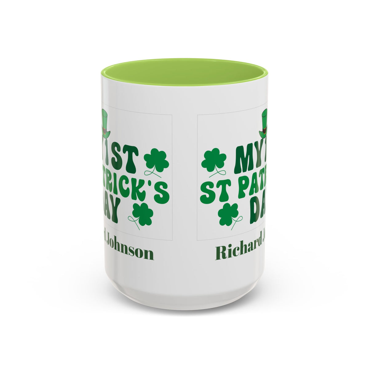 Personalized St. Patrick’s Day Mug with Name – Irish Shamrock Gift