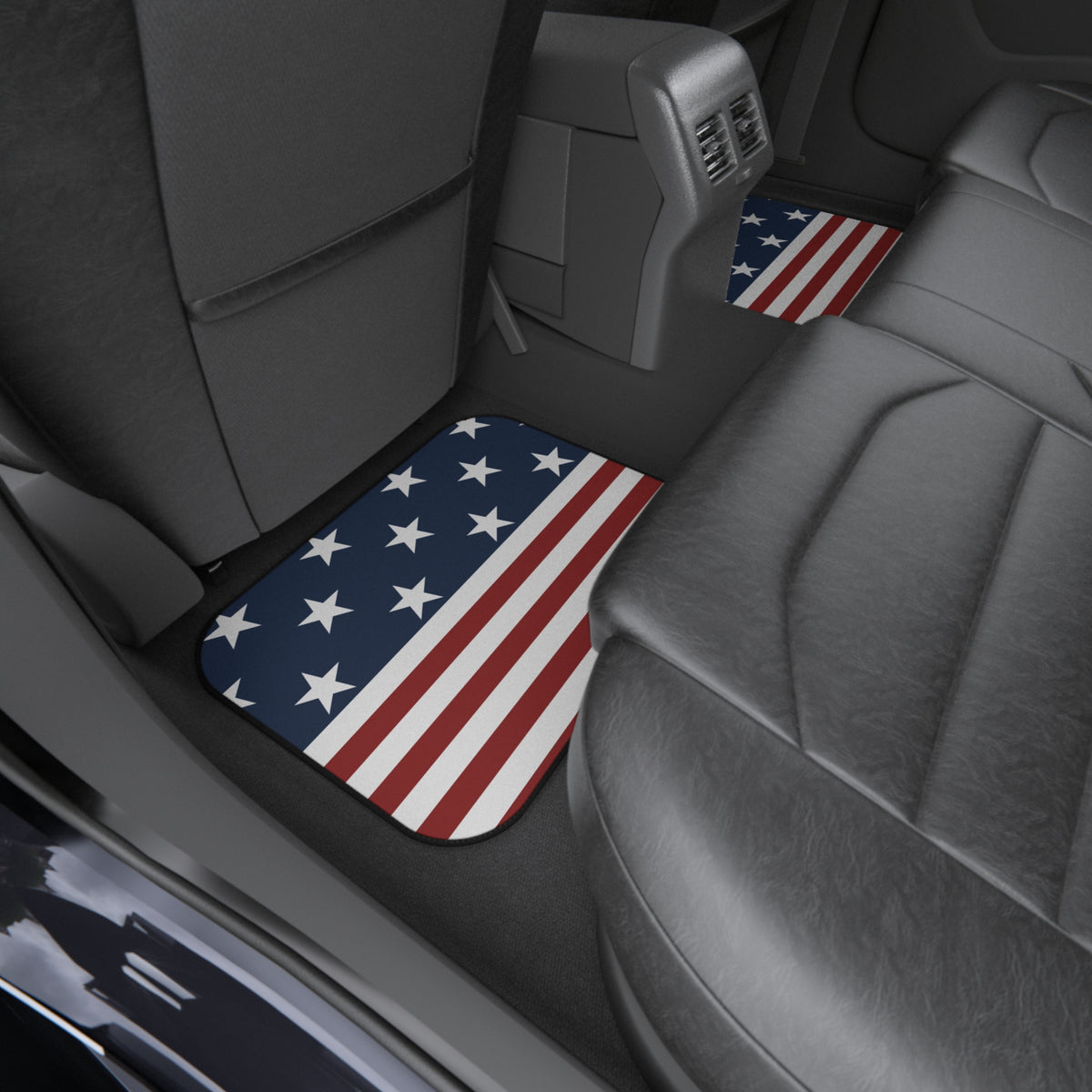 American Flag Car Floor Mats – USA 4-Piece Set