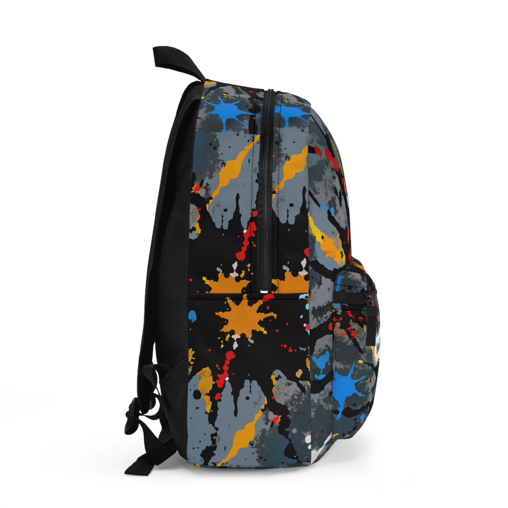 Personalized Graffiti Backpack with Name – Urban Paint Splatter Design