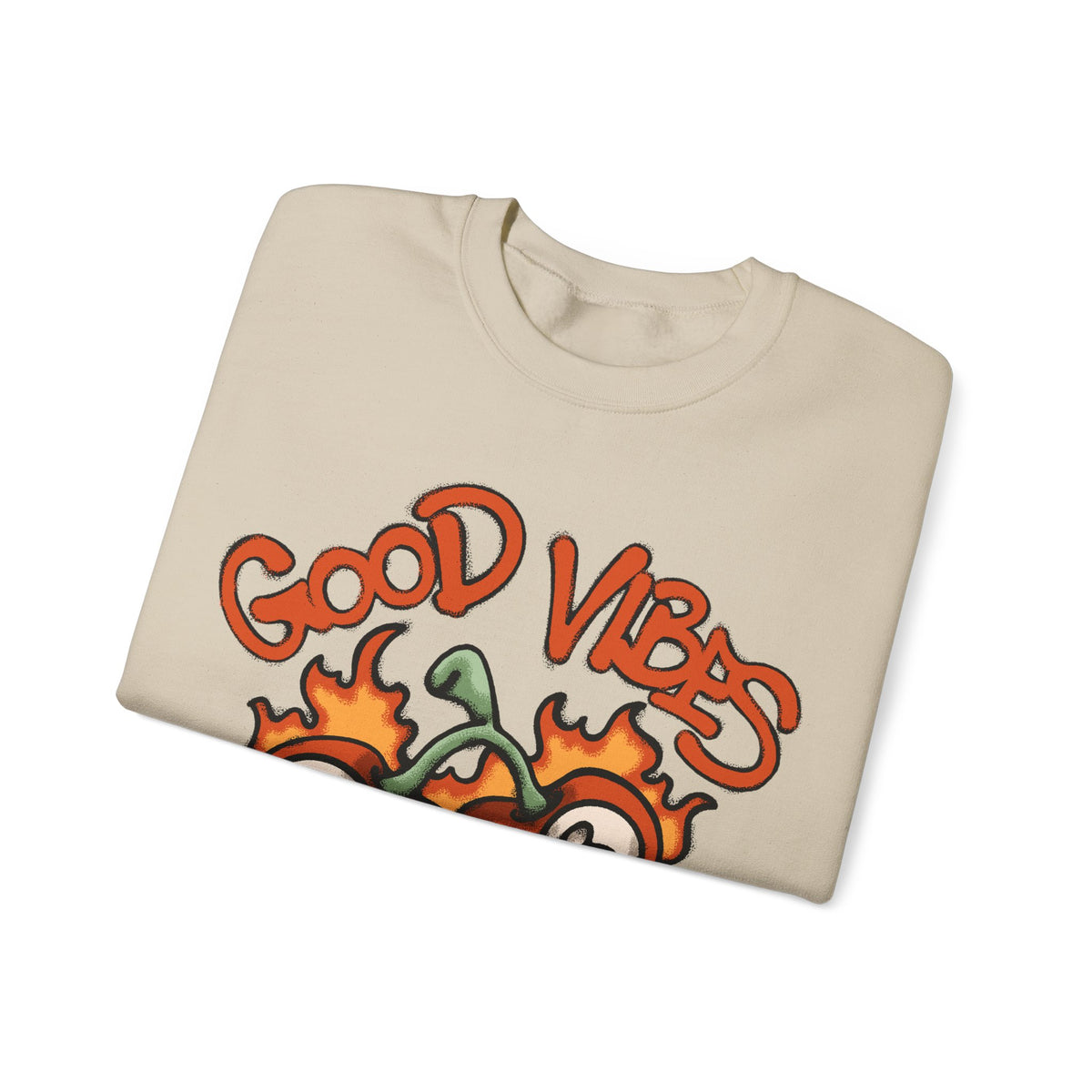 Good Vibes Flaming 8-Ball Tomatoes Sweatshirt