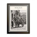 1950s Sicily Framed Poster – Vintage Sicilian Street Scene