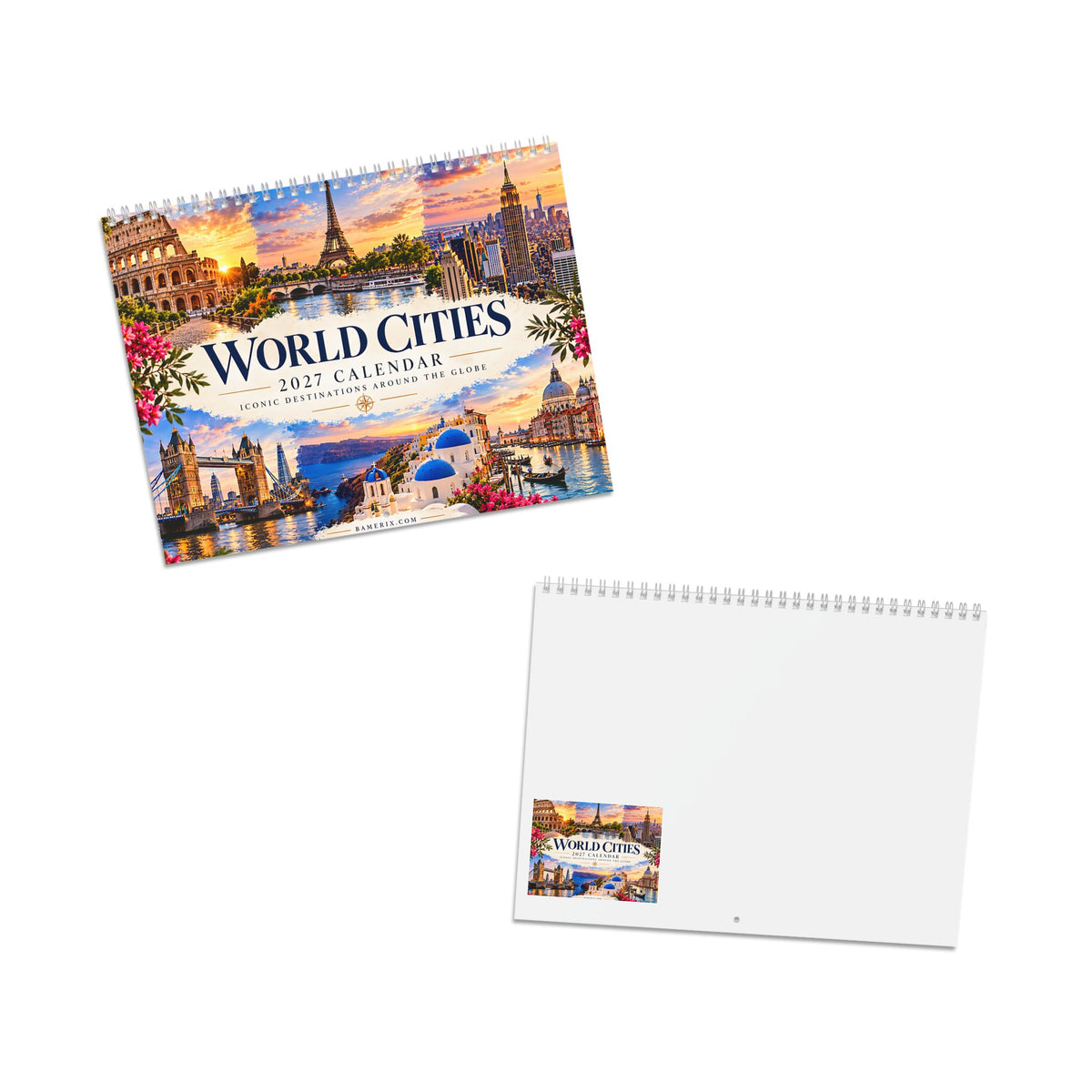 World Cities 2027 Wall Calendar – Iconic Destinations