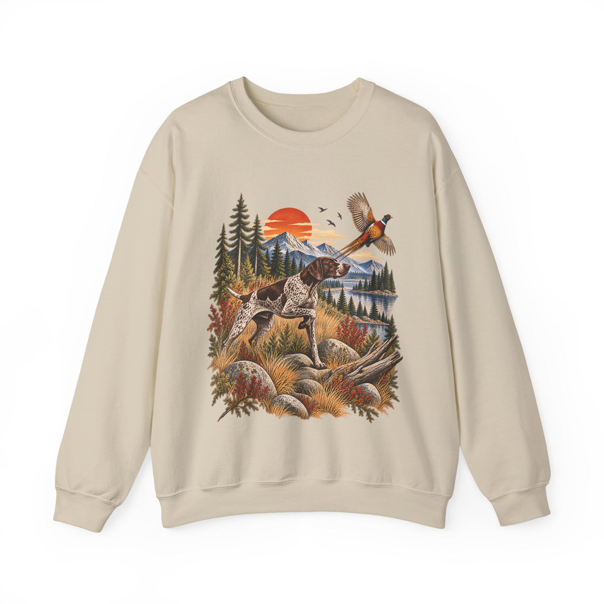 Hunting Dog & Pheasant Sweatshirt – Outdoor Hunter Design