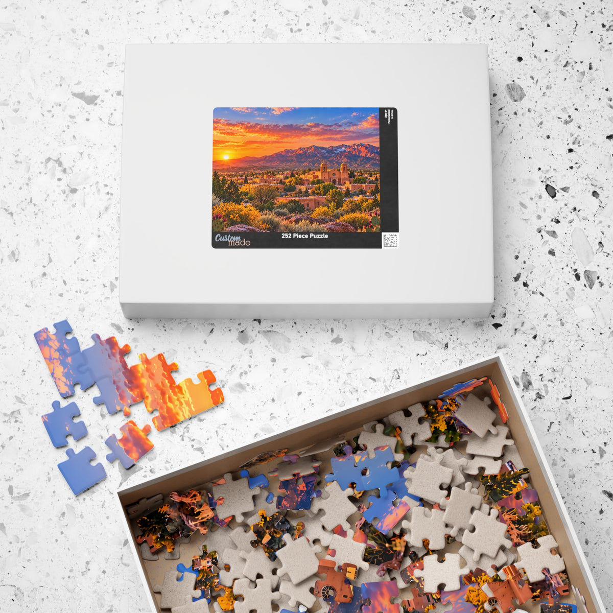 New Mexico Puzzle – Southwest Desert Landscape Jigsaw Puzzle (110, 252, 520, 1014-piece)