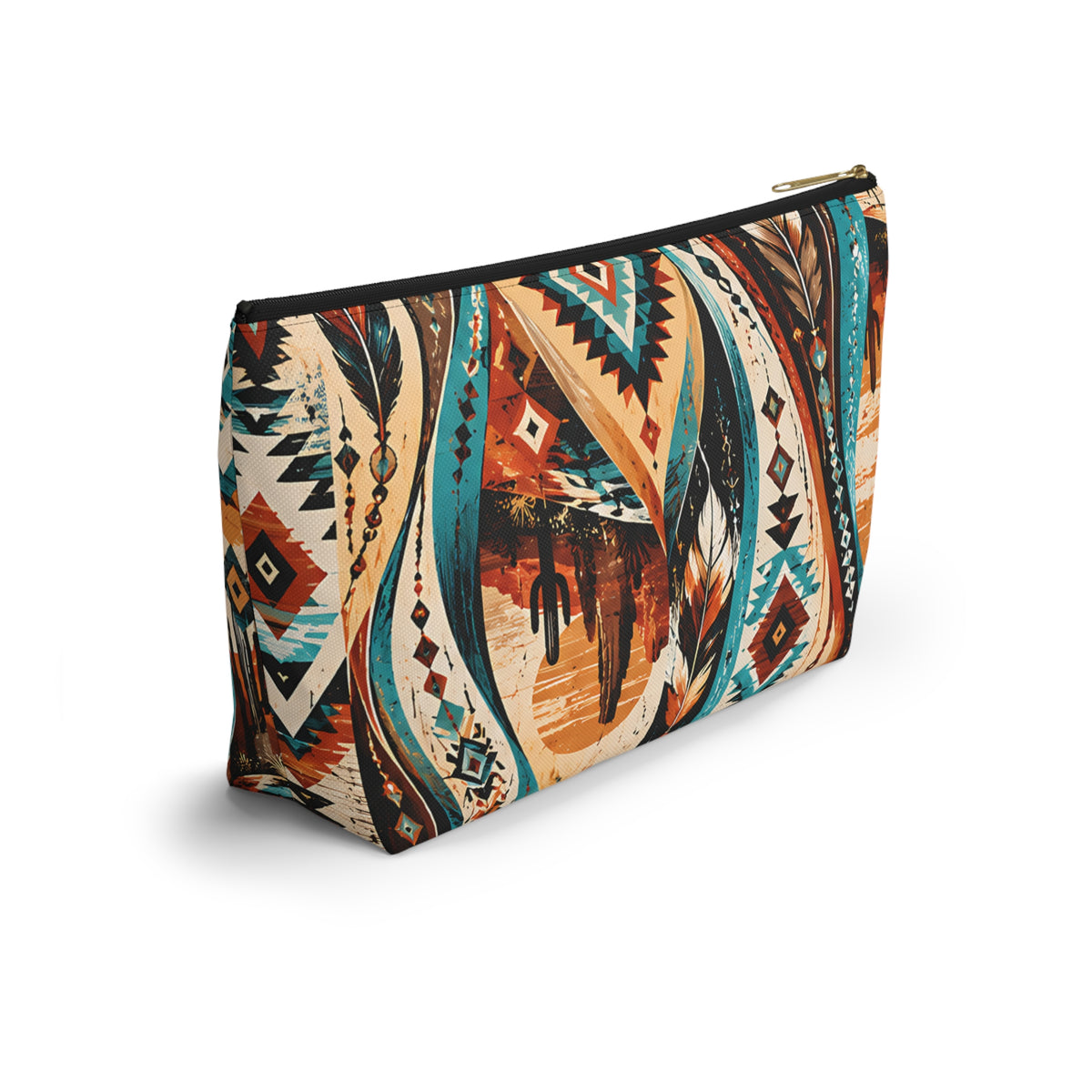 Southwestern Desert Pouch – Turquoise Western Print