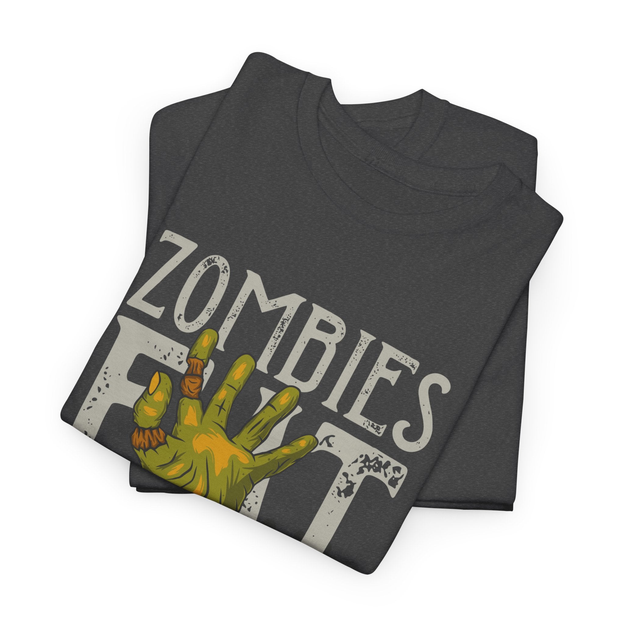 Zombie Eat Graphic Tee — Zombies Eat So You Should Be Fine Halloween T-Shirt – Bamerix