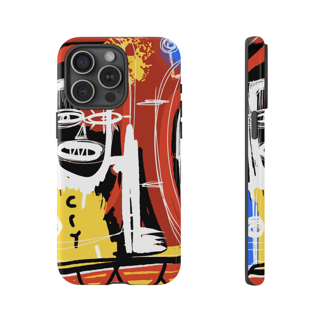Abstract Street Art Phone Case – Colorful Urban Tough Case