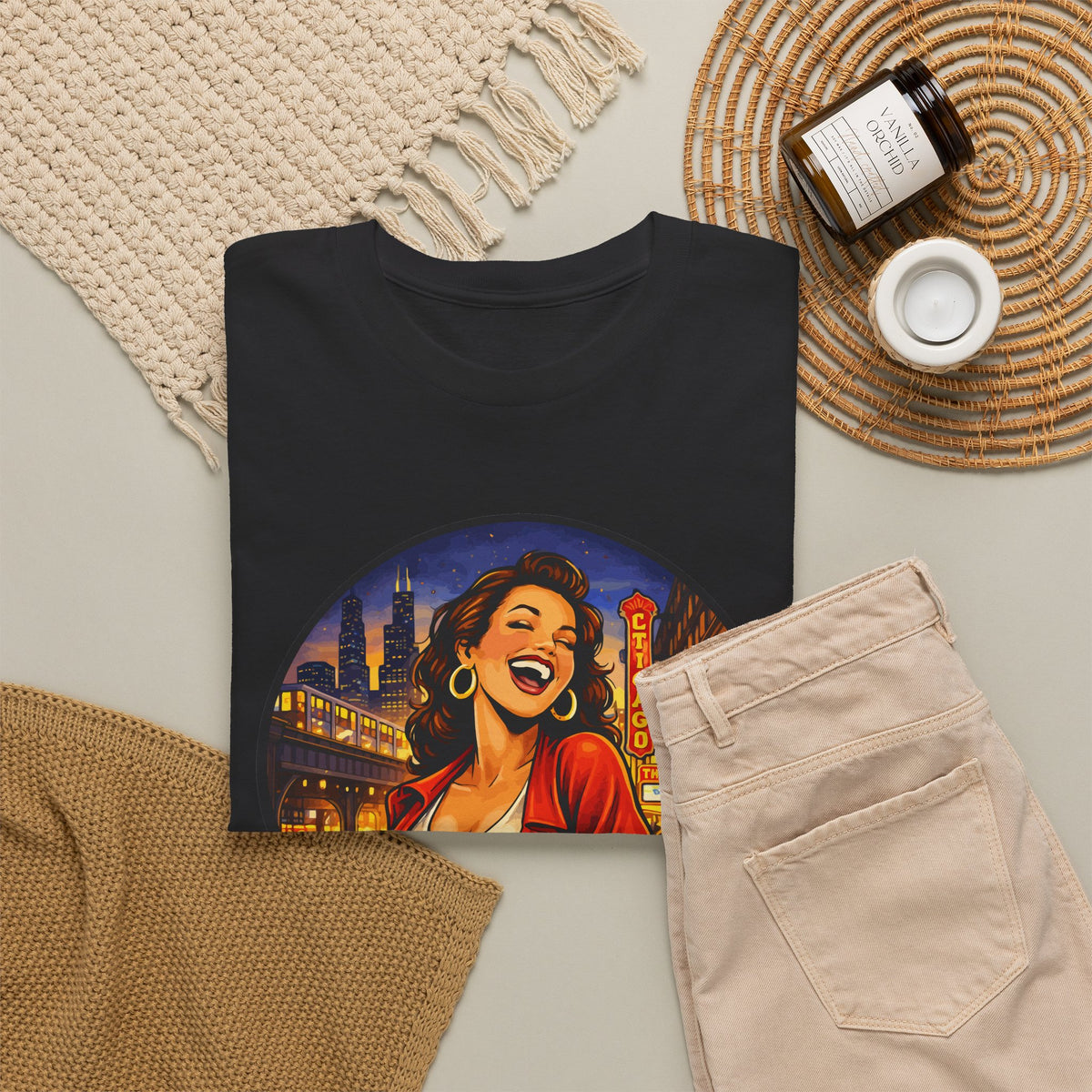 Chicago Skyline T-Shirt – Vintage Retro City Graphic Tee