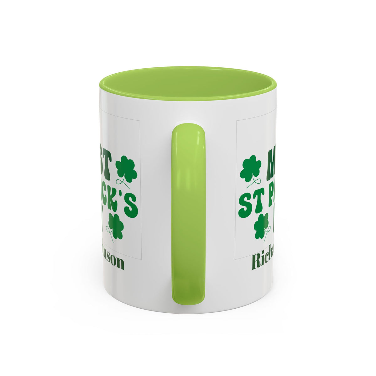 Personalized St. Patrick’s Day Mug with Name – Irish Shamrock Gift