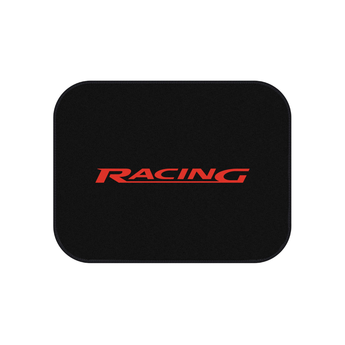 Racing Car Floor Mats – Black & Red 4-Piece Set