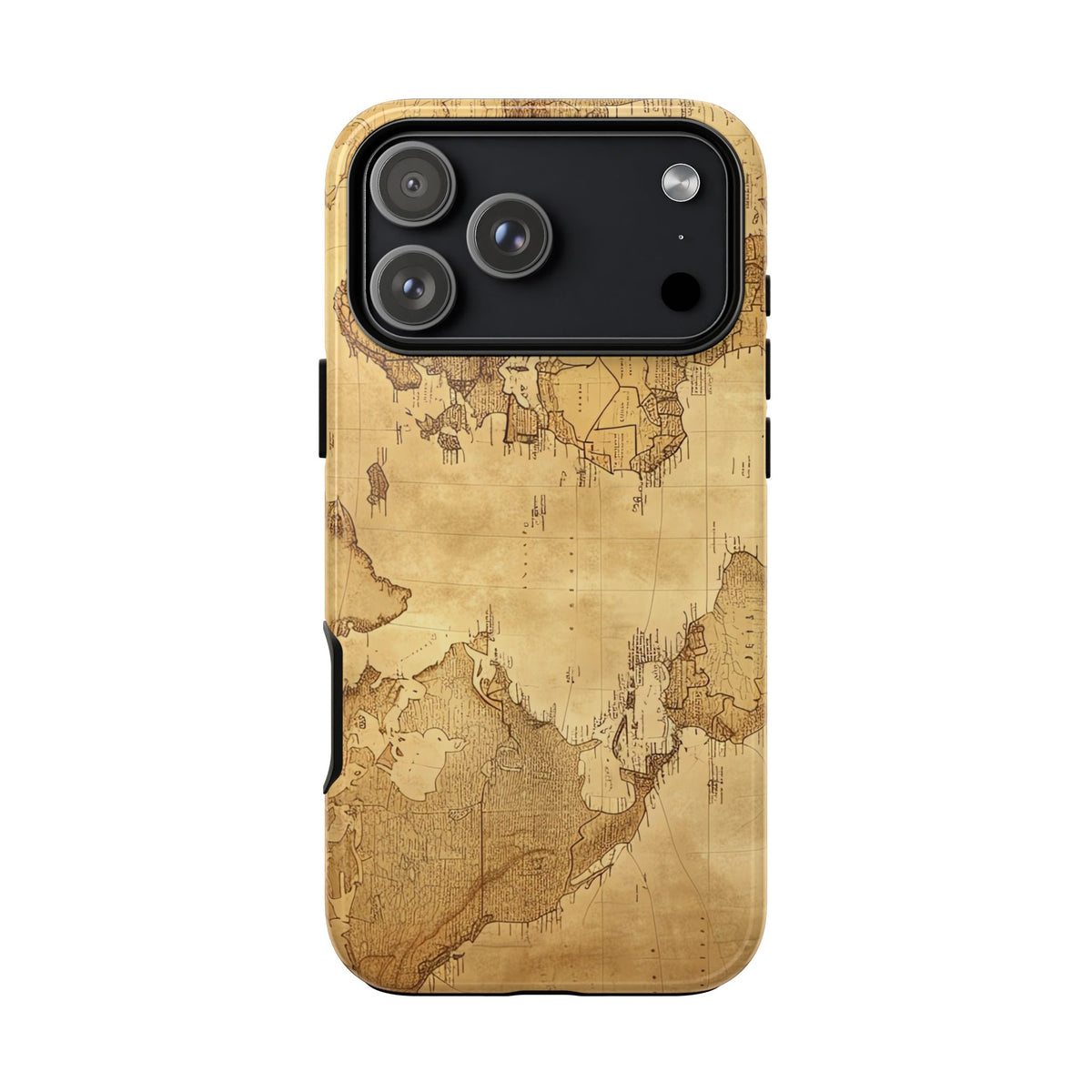 Vintage World Map Tough Phone Case – Antique Travel Design