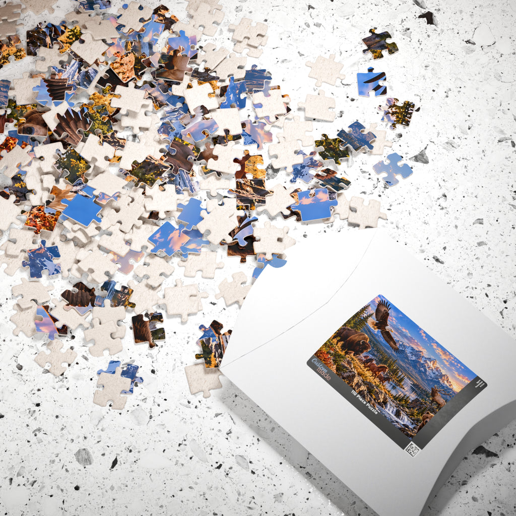 American Wildlife Puzzle – Mountain Wilderness Jigsaw Puzzle (110, 252, 520, 1014-piece)