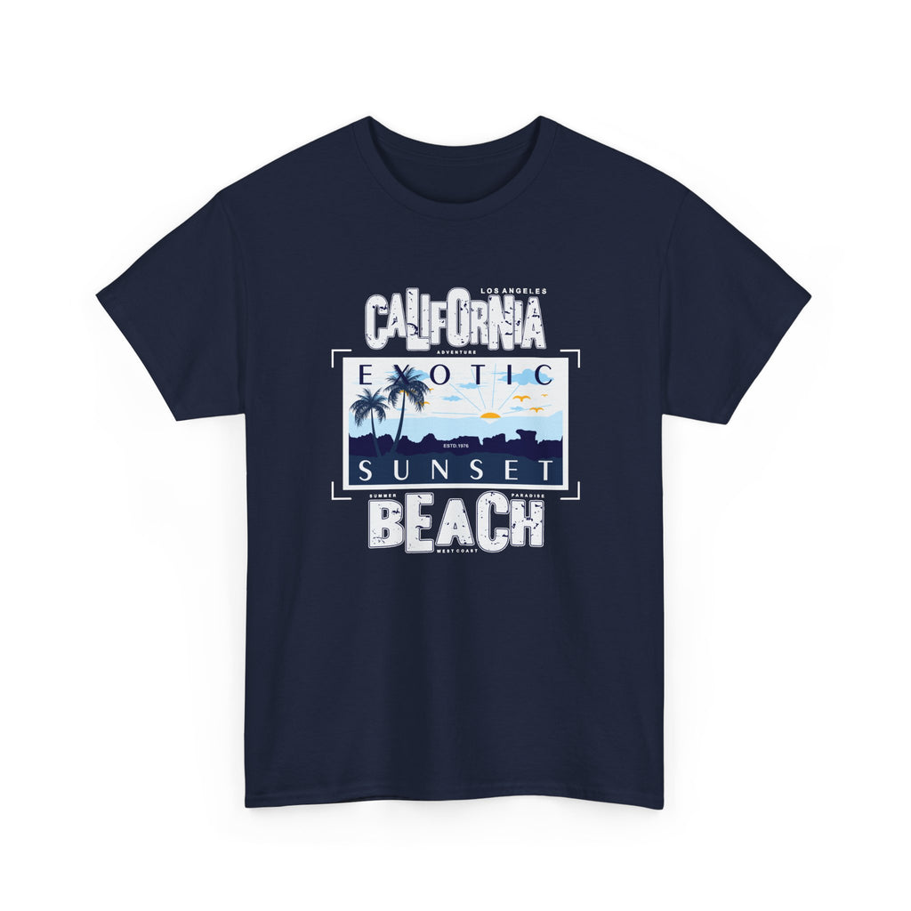 California Beach T-Shirt – Sunset Coastal Graphic Tee