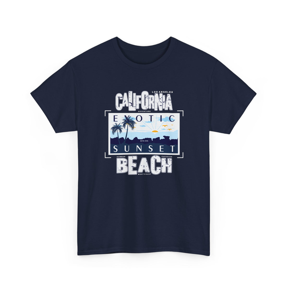 California Beach T-Shirt – Sunset Coastal Graphic Tee