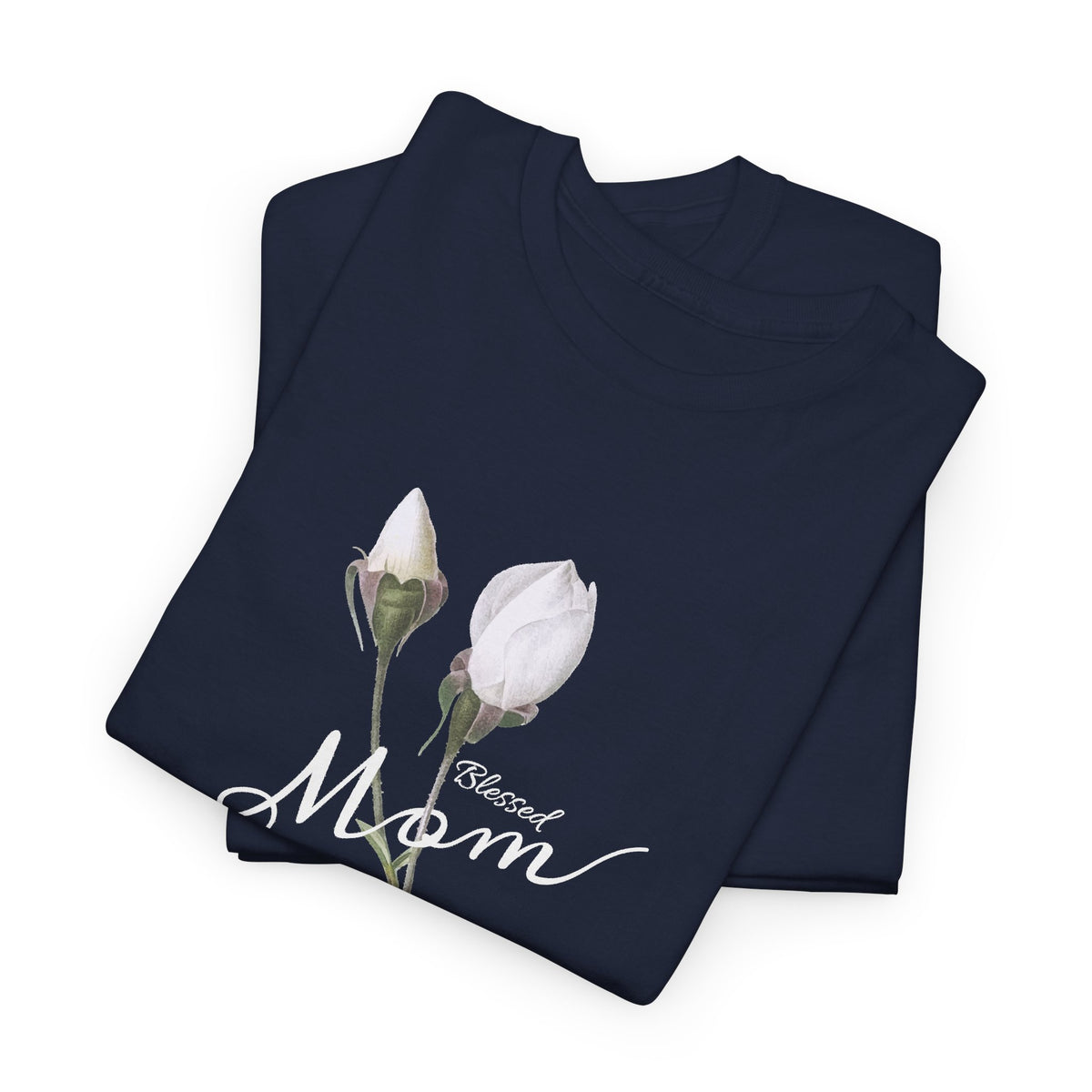 Mom Floral T-Shirt – Minimalist Women’s Cotton Graphic Tee