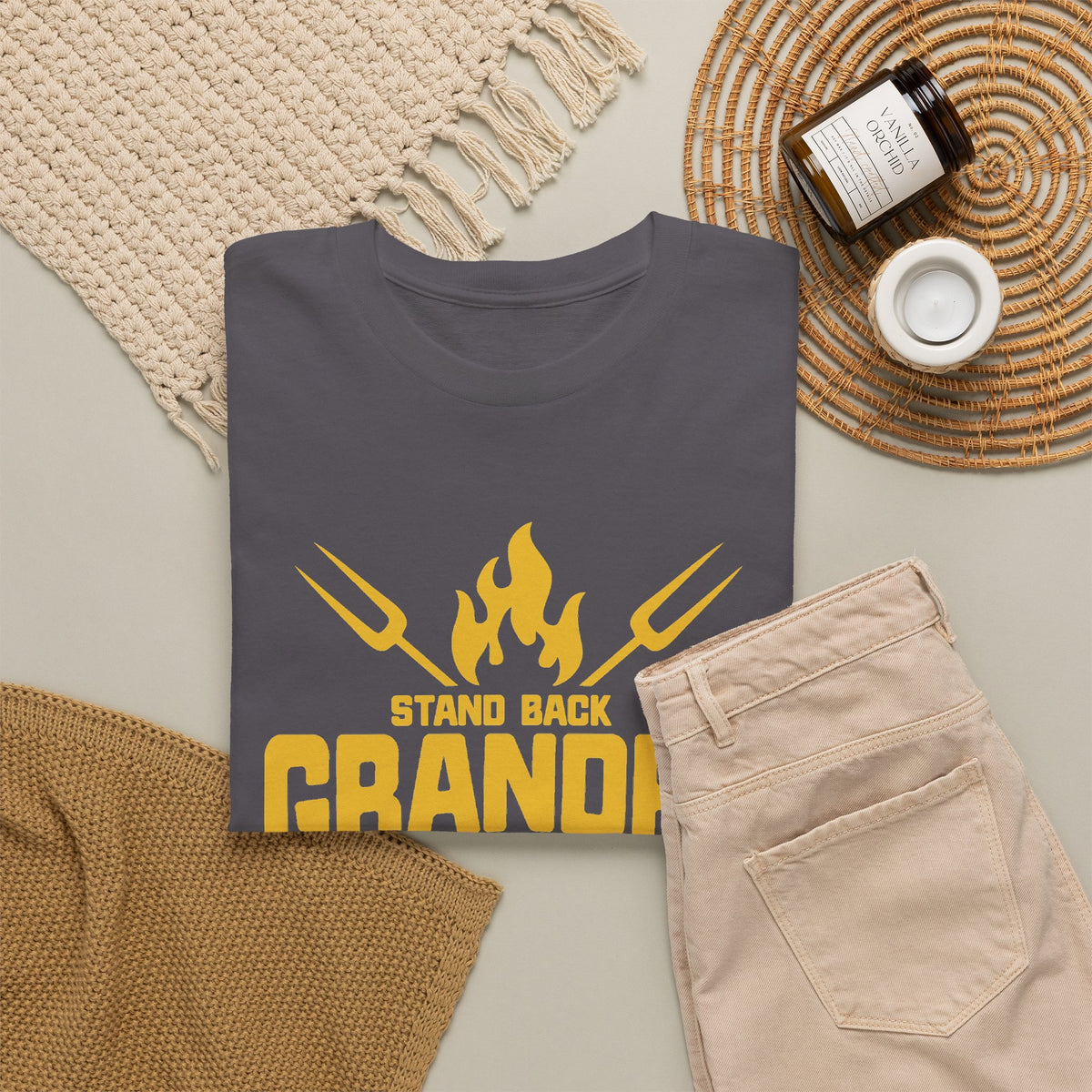 “Grandpa Is Grilling” T-Shirt – Funny BBQ & Grill Graphic Tee