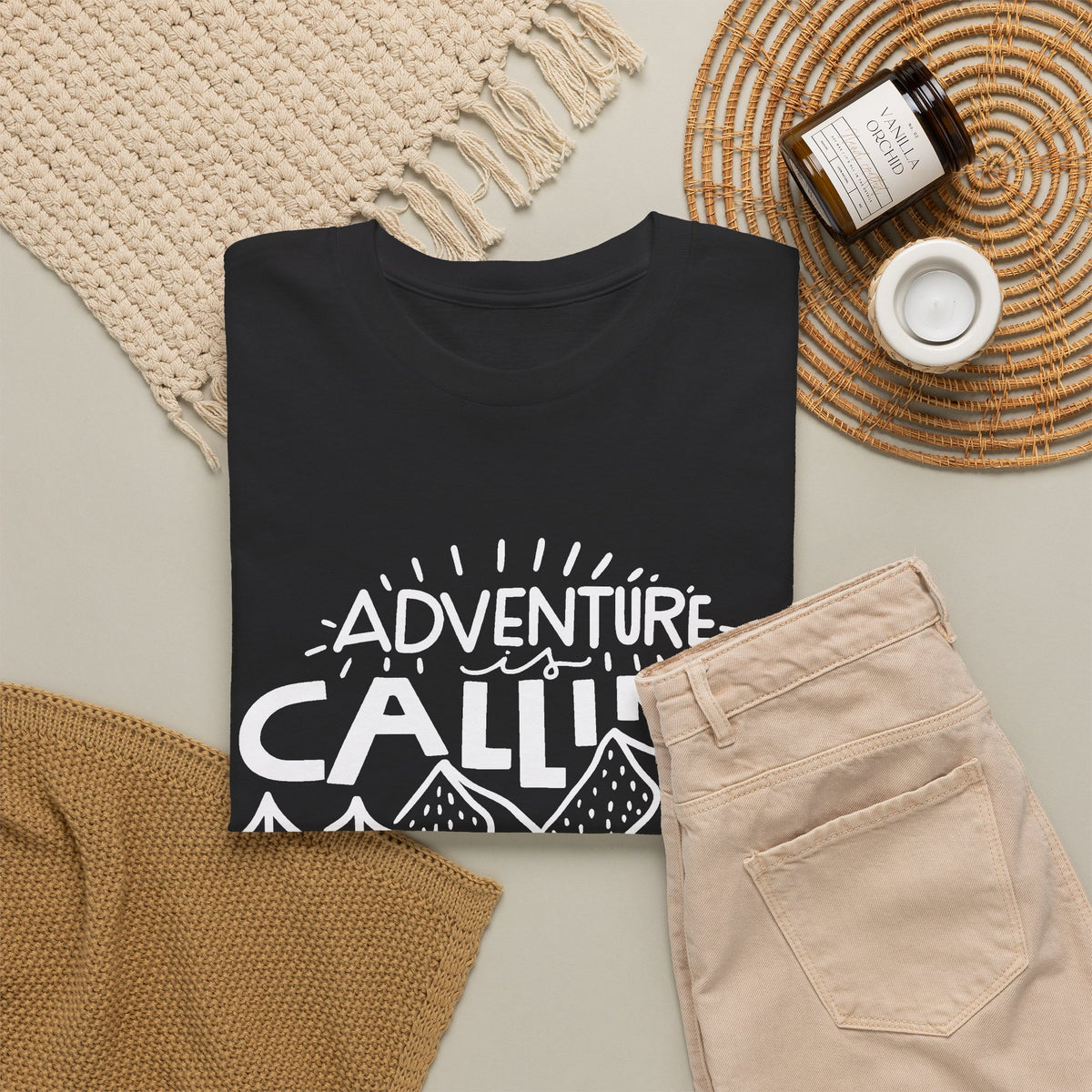 Adventure Is Calling T-Shirt – Outdoor Adventure Graphic Tee