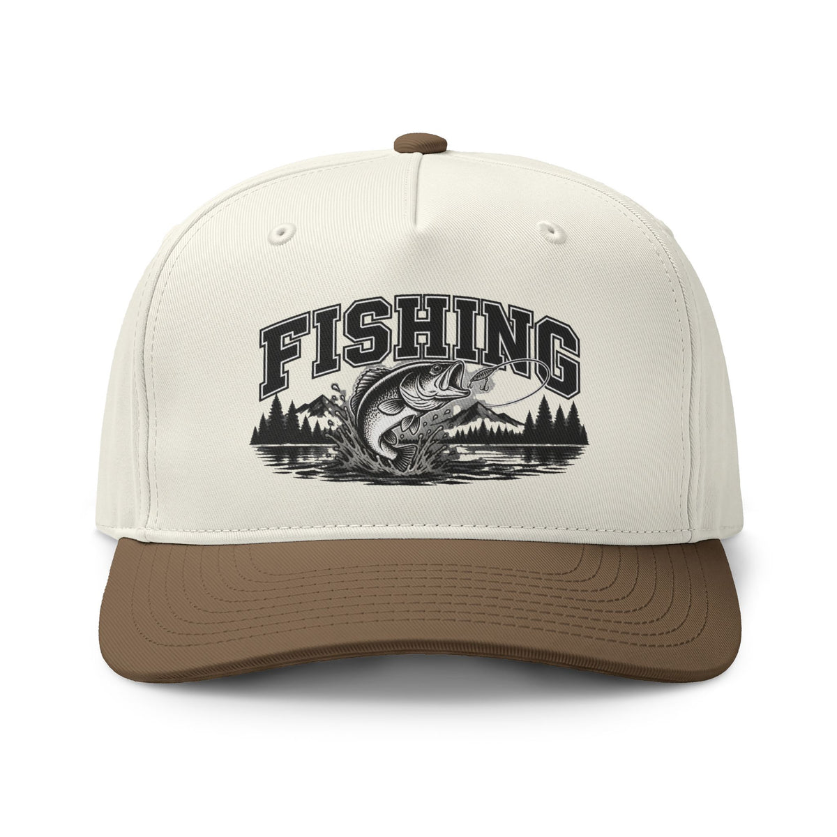 Fishing Two-Tone Cap – Bass Fishing Outdoor Sports Hat