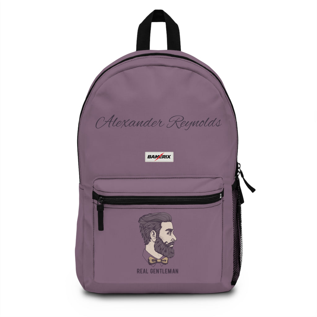 Personalized Gentleman Backpack with Name – Vintage Barber Style Backpack