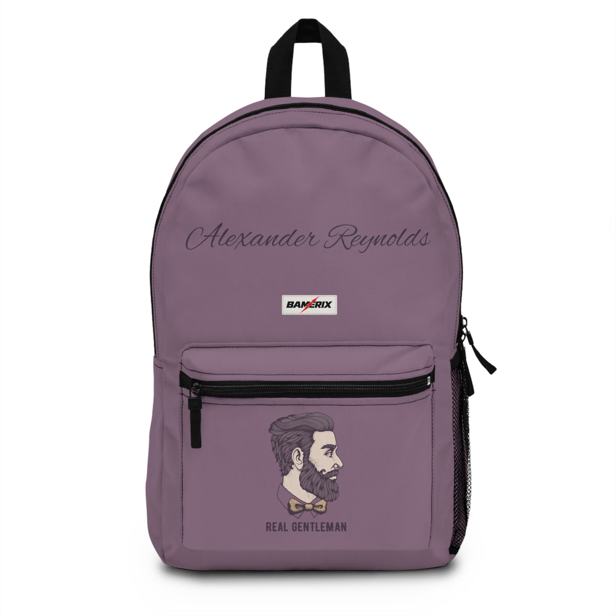 Personalized Gentleman Backpack with Name – Vintage Barber Style Backpack