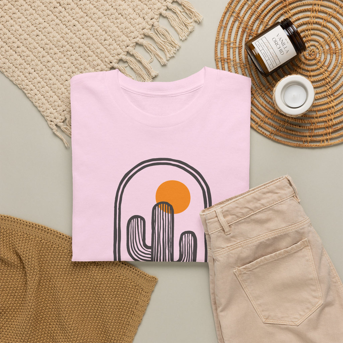 Desert Sunset “Fiesta” T-Shirt – Retro Unisex Graphic Tee