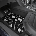 Alien UFO Car Floor Mats – Black & White 4-Piece Set