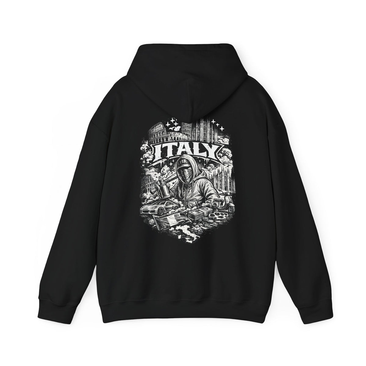 Italy Graphic Hoodie Vintage Travel & Culture Sweatshirt