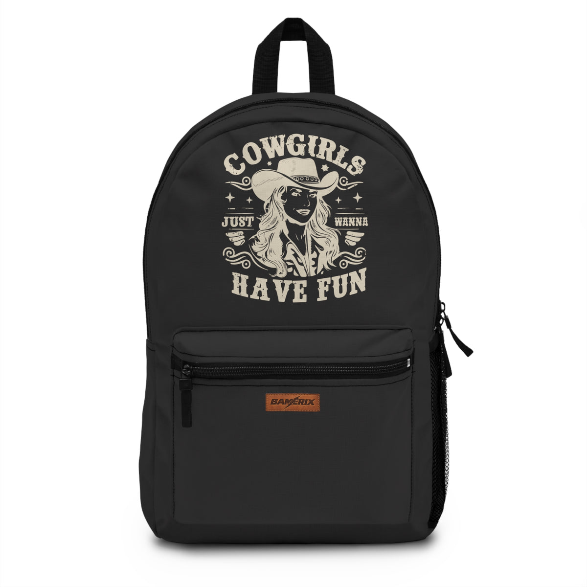 Cowgirl Backpack – Western “Cowgirls Just Wanna Have Fun” Graphic Backpack