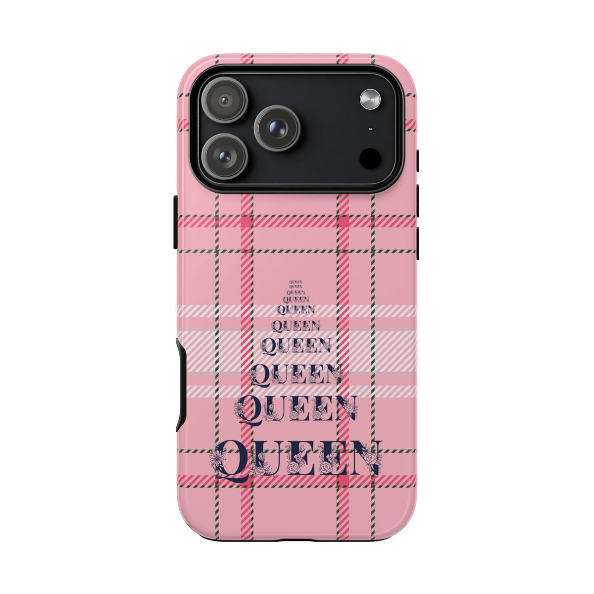 Pink Plaid Queen Phone Case – Preppy Tartan Tough Case