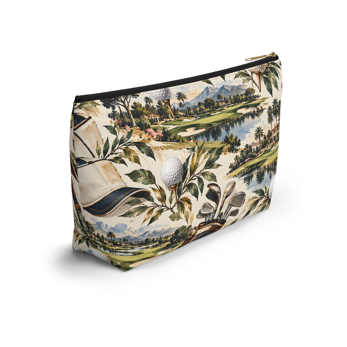 Vintage Golf Pouch – Classic Country Club Print