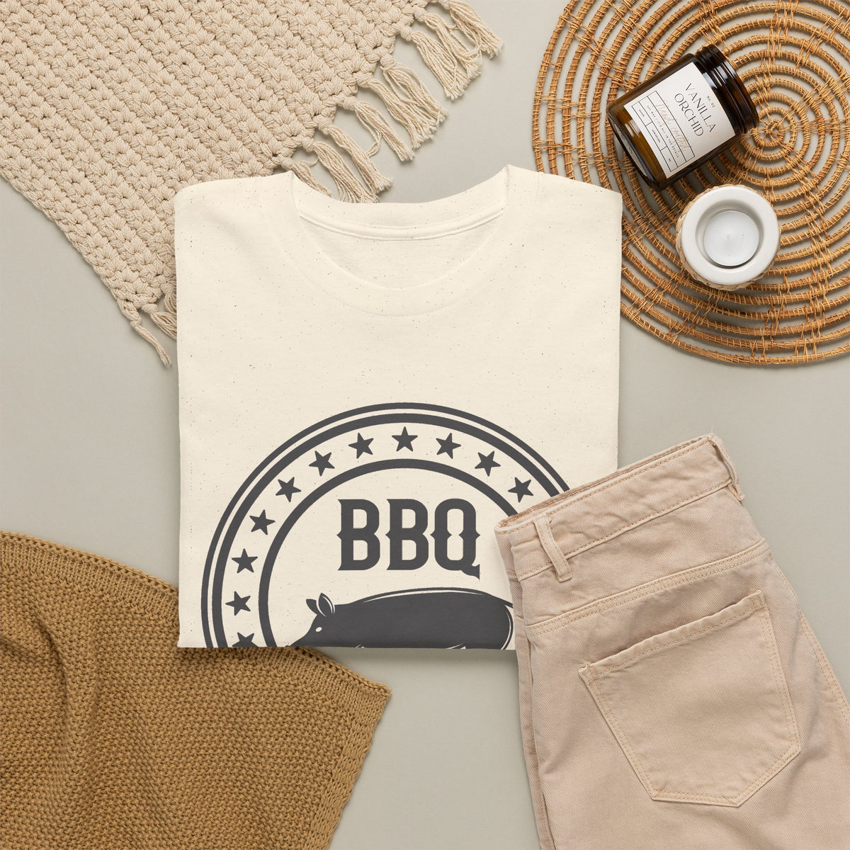 BBQ Pig T-Shirt – Vintage Red Barbecue & Grill Graphic Tee