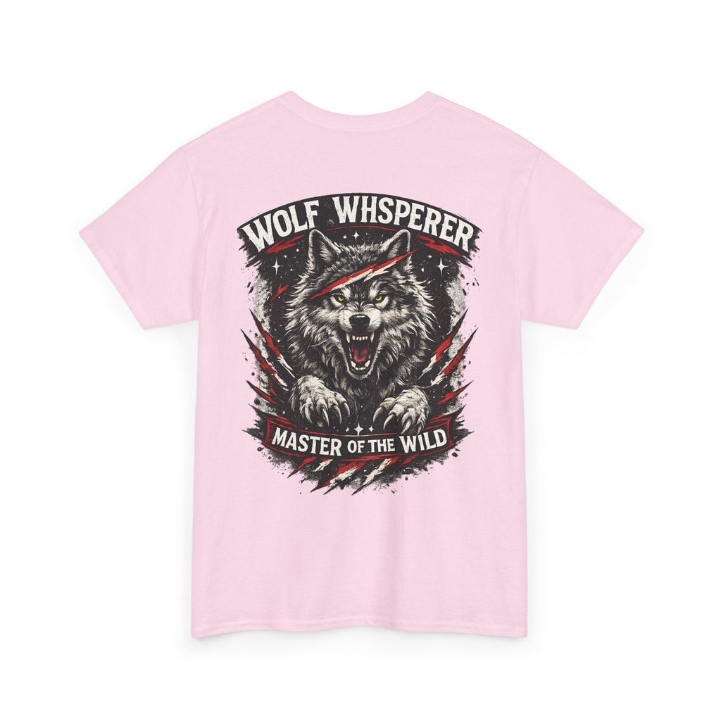 Wolf Biker T-Shirt – “Wolf Whisperer” Alpha Wolf Graphic Tee