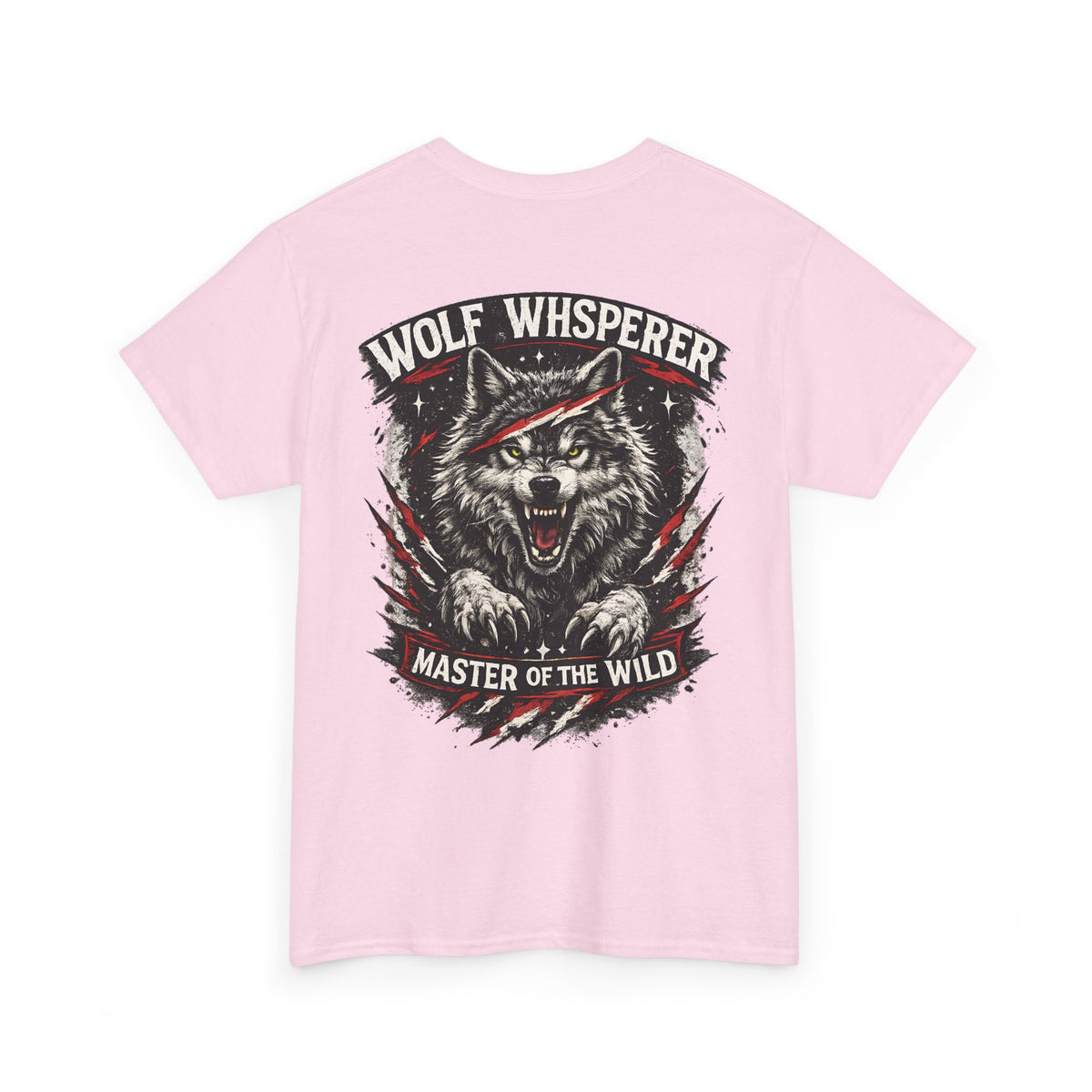 Wolf Biker T-Shirt – “Wolf Whisperer” Alpha Wolf Graphic Tee