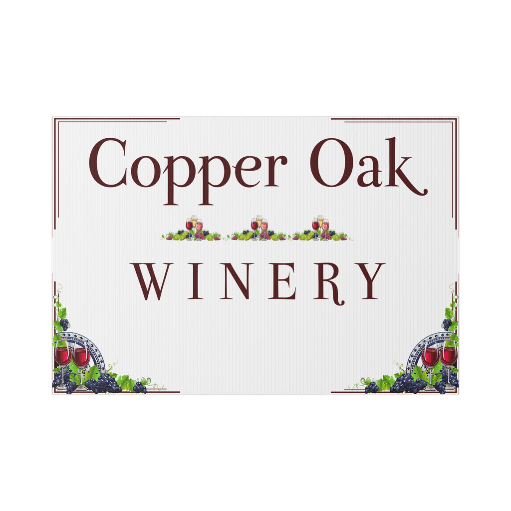 Personalized Winery Yard Sign – Custom Vineyard Business Sign Y6