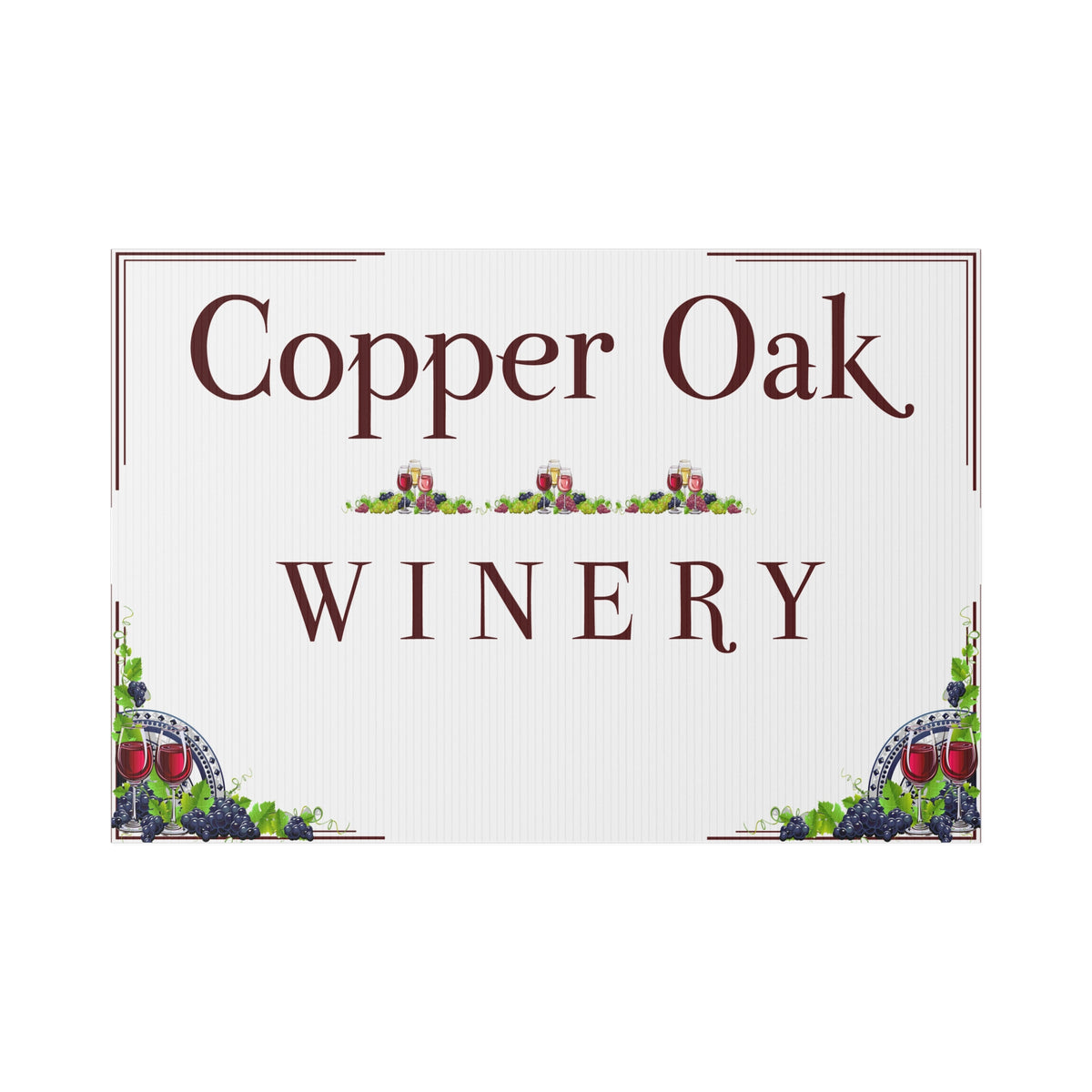Personalized Winery Yard Sign – Custom Vineyard Business Sign Y6