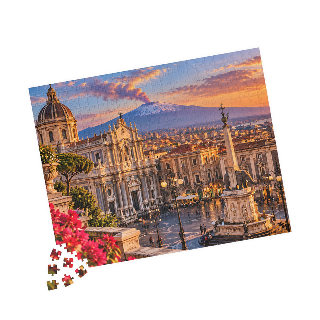 Catania Sicily Jigsaw Puzzle – Italy Travel Gift | Bamerix — (110, 252, 520, 1014-piece)