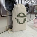 Personalized  Monogram Laundry Bag | Personalized Initial Canvas Laundry Bag