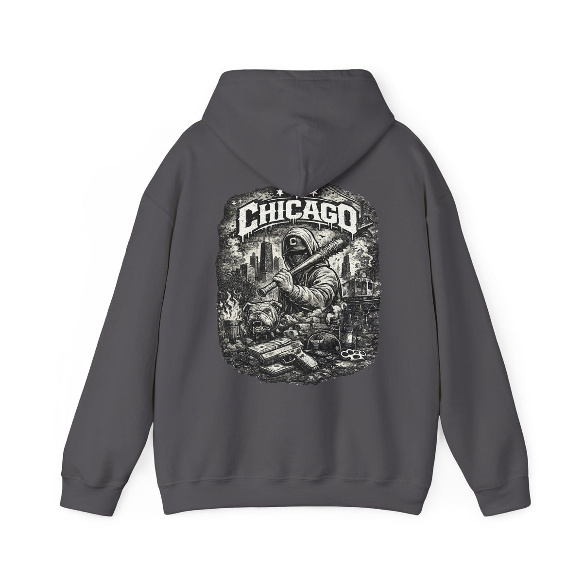 Chicago Streetwear Hoodie Graphic Hooded Sweatshirt